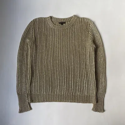 Pre-owned Burberry Prorsum Gold Chainmail Sweater