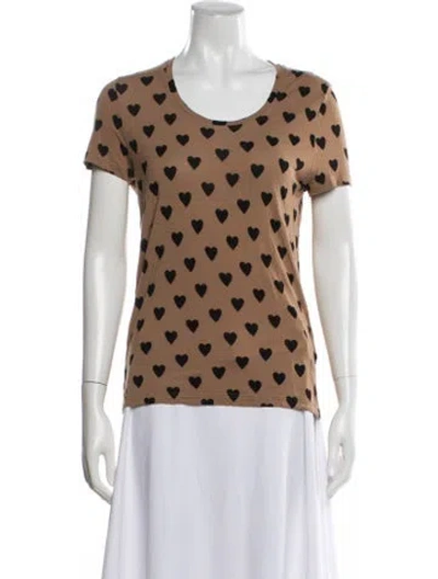 Pre-owned Burberry Prorsum Graphic Print Crew Neck T-shirt In Multi