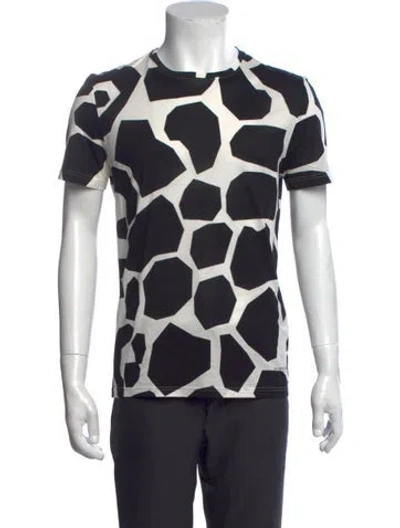 Pre-owned Burberry Prorsum Graphic Print Crew Neck T-shirt In Multicolor