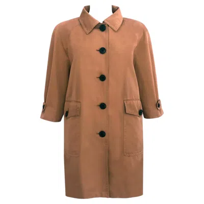 Pre-owned Burberry Prorsum Hs13 Collection Trench Coat Mac - 3/4 Length Sleeves In Brown