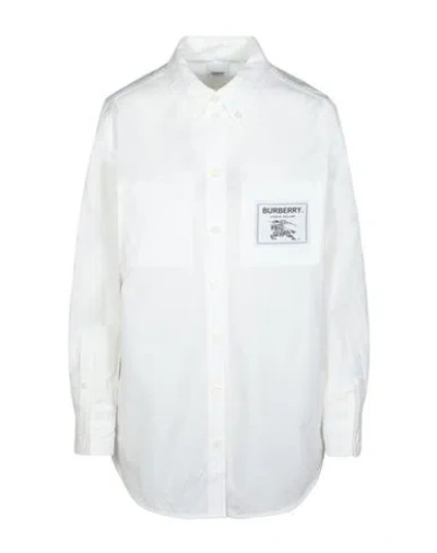Burberry Prorsum Label Cotton Shirt Woman Shirt White Size 12 Cotton