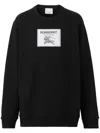 Burberry Ekd Prorsum Label Cotton Sweatshirt In Schwarz