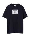 Burberry Prorsum Label Logo-patch Cotton T-shirt In Black