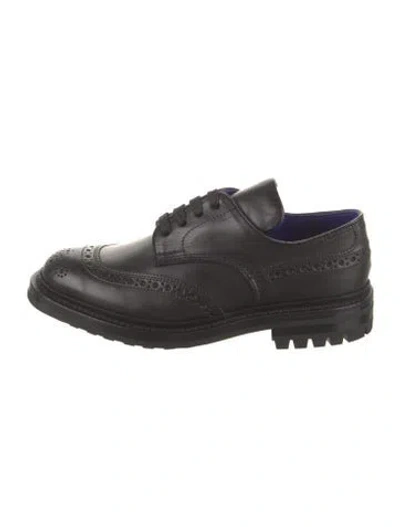Pre-owned Burberry Prorsum Leather Brogues In Black