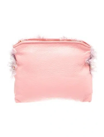 Pre-owned Burberry Prorsum Leather Clutch In Pink
