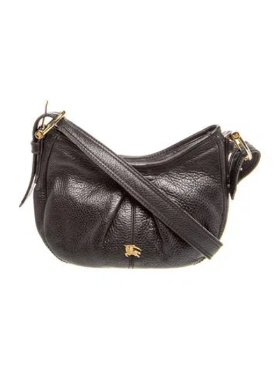 Pre-owned Burberry Prorsum Leather Crossbody Bag In Black