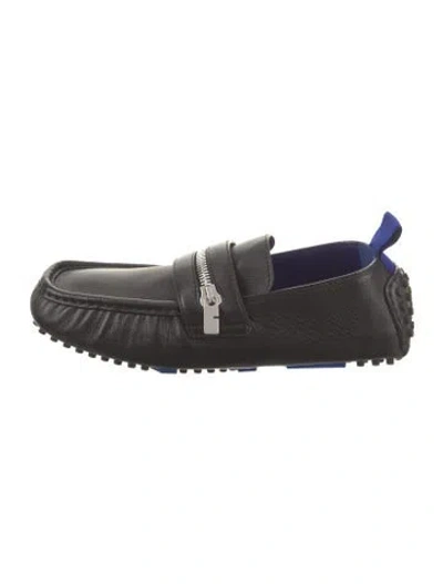 Pre-owned Burberry Prorsum Leather Drivers In Black