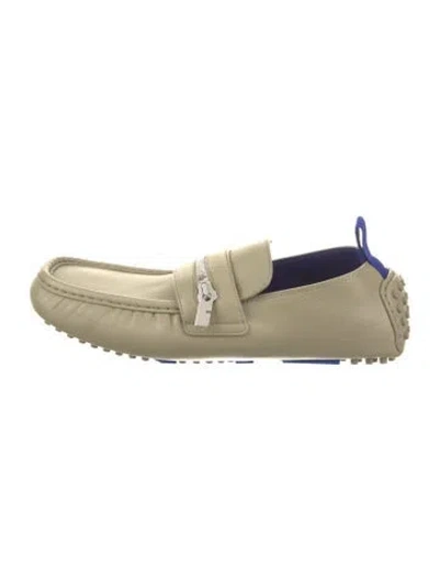 Pre-owned Burberry Prorsum Leather Loafers In Neutral