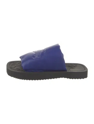 Pre-owned Burberry Prorsum Leather Slides In Multi