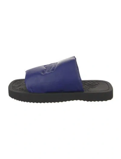Pre-owned Burberry Prorsum Leather Slides In Multi