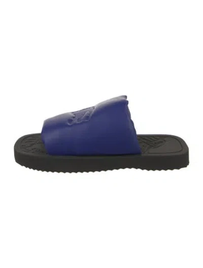 Pre-owned Burberry Prorsum Leather Slides In Multi