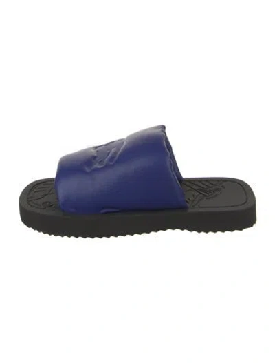 Pre-owned Burberry Prorsum Leather Slides In Multi
