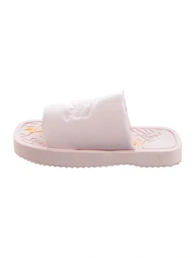 Pre-owned Burberry Prorsum Leather Slides In Pink