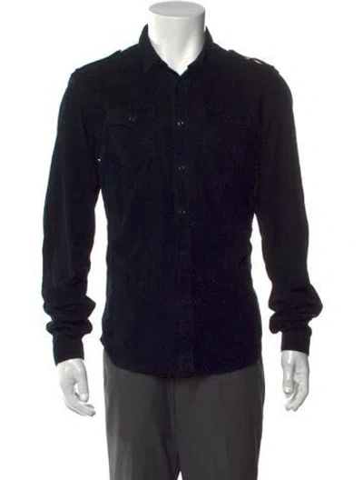 Pre-owned Burberry Prorsum Long Sleeve Shirt In Black