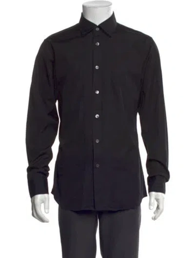 Pre-owned Burberry Prorsum Long Sleeve Shirt In Black