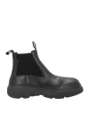 Burberry Prorsum Man Ankle Boots Black Size 8 Leather In Black