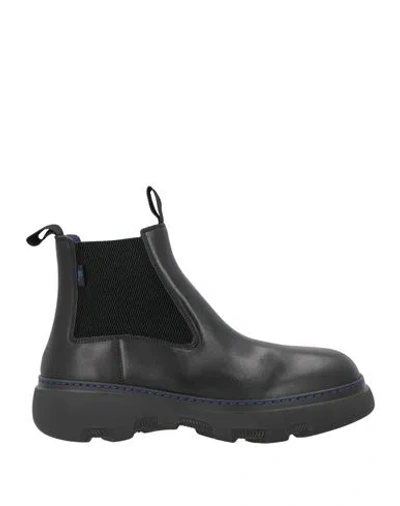 Burberry Prorsum Man Ankle Boots Black Size 8 Leather