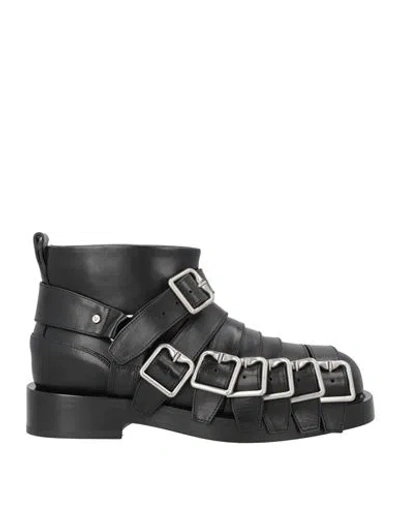 Burberry Prorsum Man Ankle Boots Black Size 9 Leather