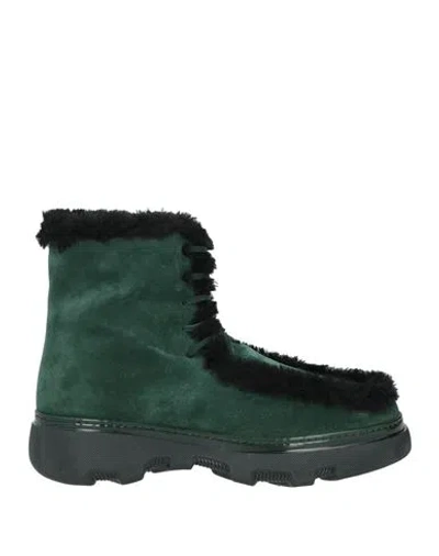Burberry Prorsum Man Ankle Boots Green Size 7 Shearling