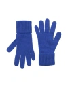 Burberry Prorsum Man Gloves Bright Blue Size M/l Cashmere, Polyamide