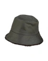Burberry Prorsum Man Hat Military Green Size M Polyamide In Green