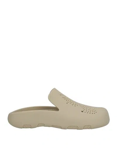 Burberry Prorsum Man Mules & Clogs Grey Size 12 Rubber In Gray