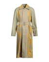 Burberry Prorsum Man Overcoat & Trench Coat Khaki Size 34 Cotton