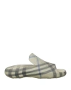 Burberry Prorsum Man Sandals Grey Size 9 Rubber In Grey