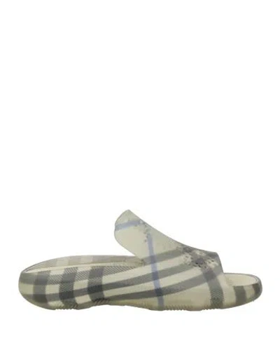 Burberry Prorsum Man Sandals Grey Size 9 Rubber