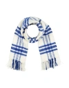 Burberry Prorsum Man Scarf Bright Blue Size - Wool