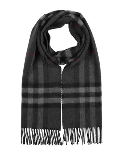 Burberry Prorsum Man Scarf Charcoal Size - Cashmere In Grey