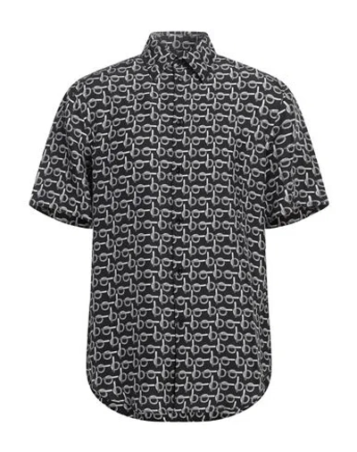 Burberry Prorsum Man Shirt Black Size M Silk