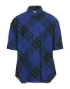 Burberry Prorsum Man Shirt Dark Purple Size Xl Wool