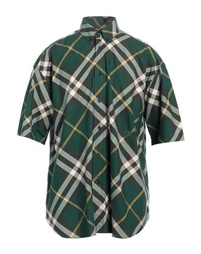 Burberry Prorsum Man Shirt Green Size L Cotton