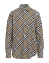 Burberry Prorsum Man Shirt Khaki Size L Cotton In Green