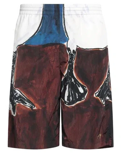 Burberry Prorsum Man Shorts & Bermuda Shorts White Size L Polyamide