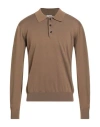 Burberry Prorsum Man Sweater Khaki Size L Wool, Polyamide In Brown