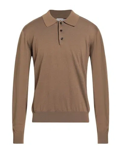 Burberry Prorsum Man Sweater Khaki Size L Wool, Polyamide In Brown