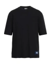 Burberry Prorsum Man T-shirt Black Size Xl Cotton, Elastane