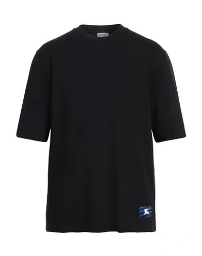 Burberry Prorsum Man T-shirt Black Size Xl Cotton, Elastane In Black