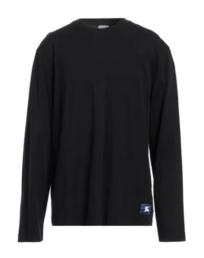 Burberry Prorsum Man T-shirt Black Size Xl Cotton, Elastane