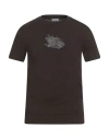 Burberry Prorsum Man T-shirt Charcoal Size Xs Cotton In Black