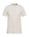 Burberry Prorsum Man T-shirt Cream Size M Cotton In White