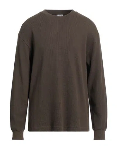 Burberry Prorsum Man T-shirt Military Green Size L Cotton, Elastane