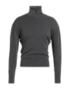 Burberry Prorsum Man Turtleneck Charcoal Size L Wool In Gray