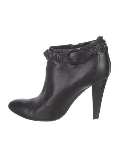 Pre-owned Burberry Prorsum "mason Warrior" Leather Boots In Black