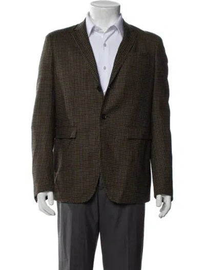 Pre-owned Burberry Prorsum Nova Check Pattern Wool Blazer