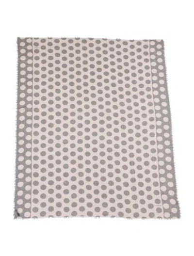 Pre-owned Burberry Prorsum Polka Dot Print Scarf In Pink