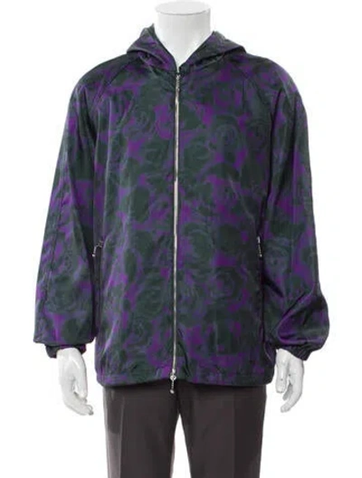 Pre-owned Burberry Prorsum Printed Jacket W/ Tags In Purple