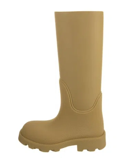 Pre-owned Burberry Prorsum Rubber Rain Boots W/ Tags In Neutral